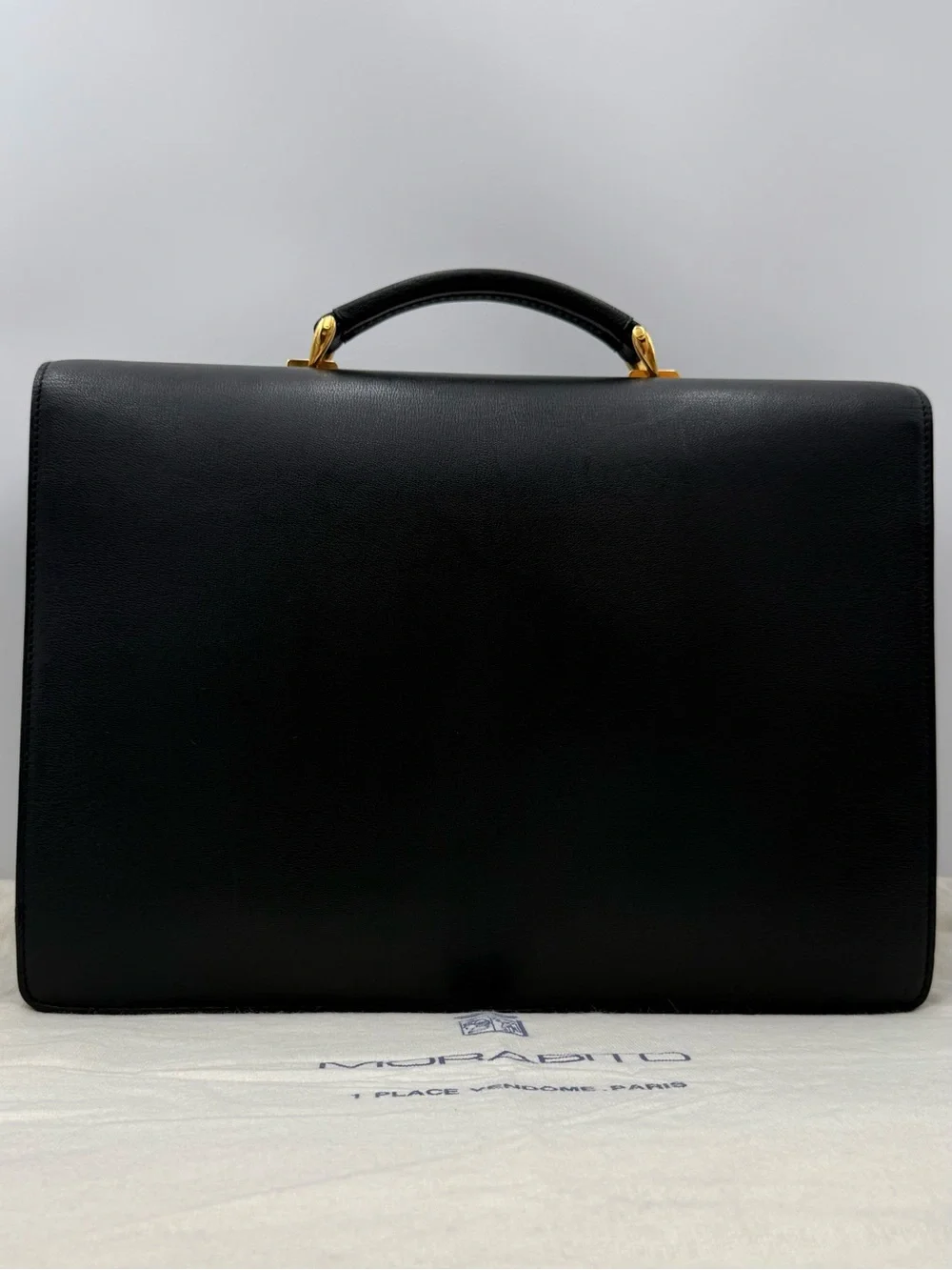 🐢MORABITO COUSU MAIN 1905 PARIS Sac à Dépêches 41 Briefcase Bag • Made in FRANCE